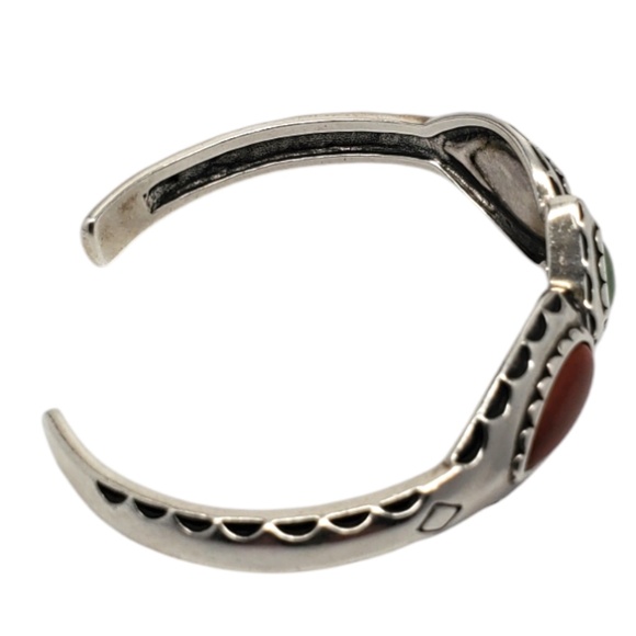 Carolyn Pollack Sterling Silver Multi Stone Cuff Bracelet  #20173 - Picture 4 of 8